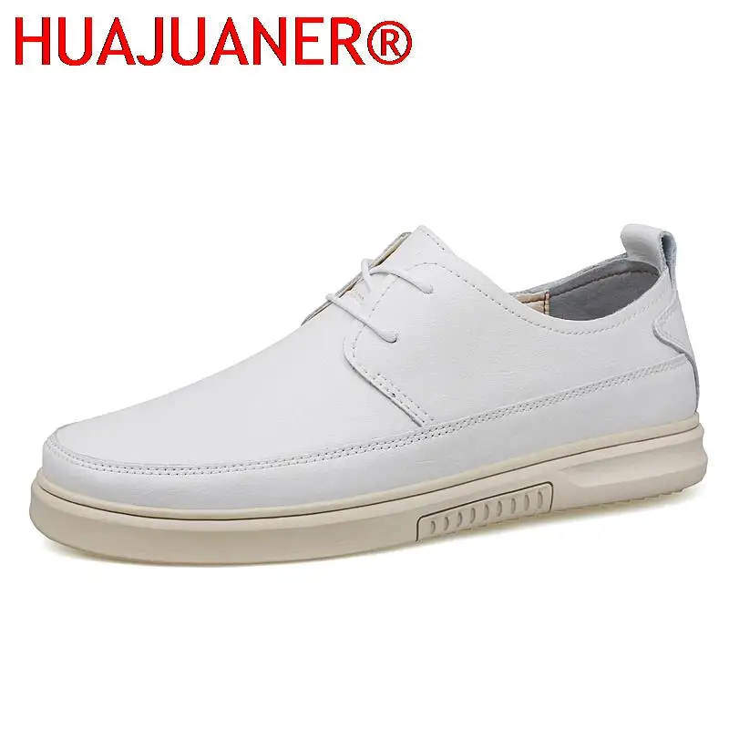 

Men's Casual Genuine Leather Flats Handmade Shoes Moccasins Men's Loafers Lightweight Travel Slip on Elegantes Social Shoes