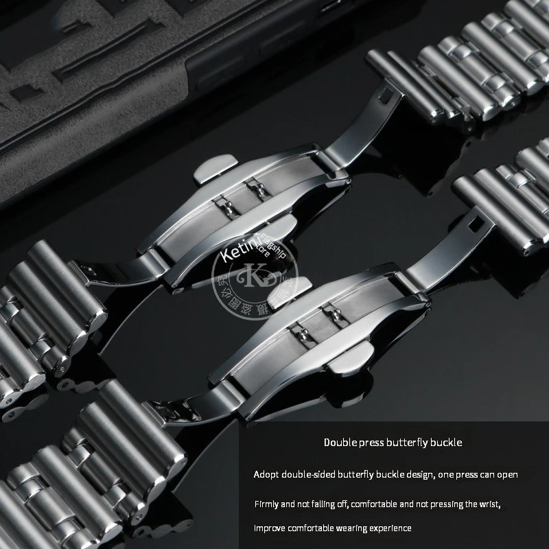 Super Quality Stainless Watch Band Replace 22mm 24mm For Breitling Strap Dial Bracelet Watchband CHRONOMAT B01 Belt