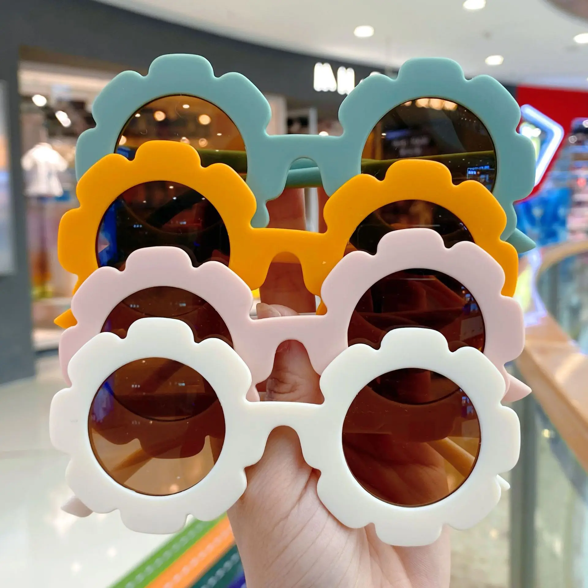 Новинка Солнцезащитные круглые милые детские солнцезащитные очки Uv400 для мальчиков и девочек солнцезащитные очки для малышей очаровательн...