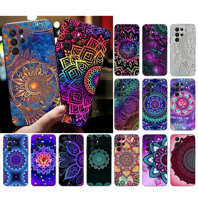 

Phone Case for Samsung Galaxy S23 S22 S21 S20 Ultra S20 S22 S21 S10 S9 Plus S10E S20FE Mandala