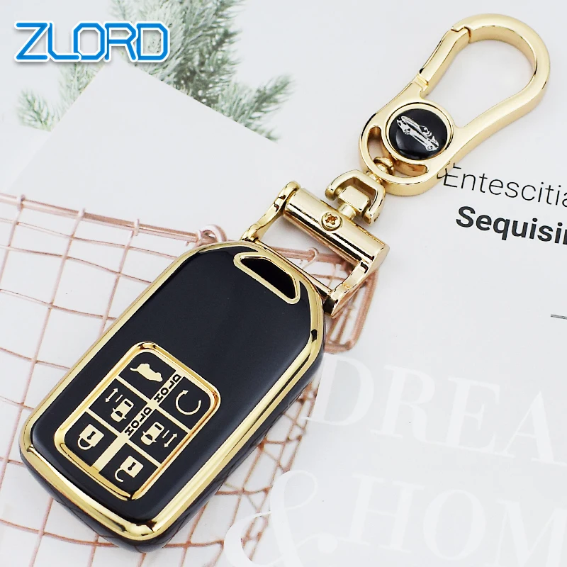 Чехол для автомобильного ключа из ТПУ с 6 кнопками дистанционного Honda Odyssey