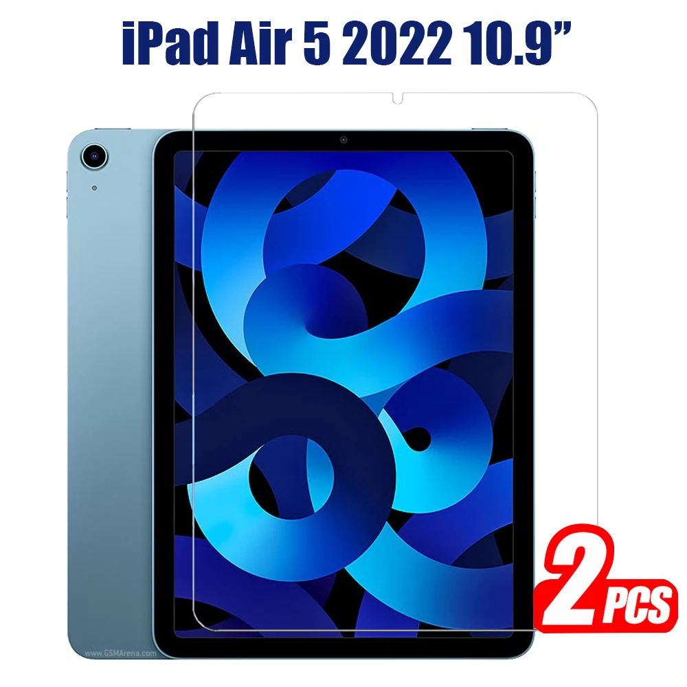 Закаленное стекло для Apple iPad Air 5 2022 A2589 A2591 полноэкранное Защитное 5-го поколения 10 9