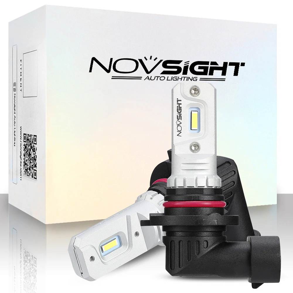 NOVSIGHT 2000LM противотуманные Светильник лампы светодиодный H11/H8/H9 H7 H3 H1 9005/HB3 9006/HB4 Автомобильные фары 6000K 60W фары белые противотуманные фары