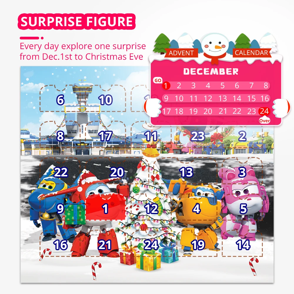 Кварцевый календарь с крыльями для рождественских подарков, 24 шт |  AliExpress