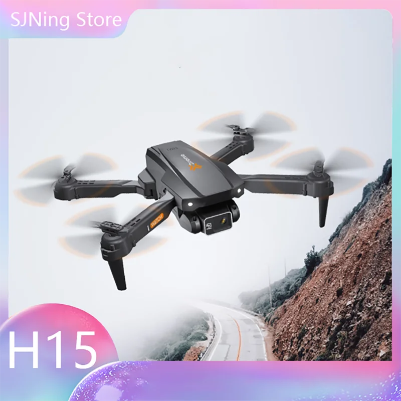 RC쿼드콥터  H15 RC 드론 싱글 카메라 HD 와이파이 Fpv 사진, 접이식 쿼드콥터, 전문 미니 드론, 남아용 장난감 선물, 14Y + 