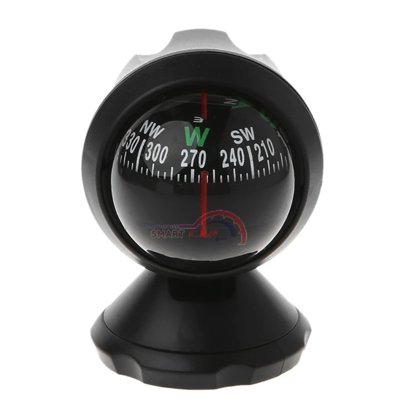 

Mini Car Compass Flexible Navigation Dashboard Auto Ball Cup Vehicle Adhesive