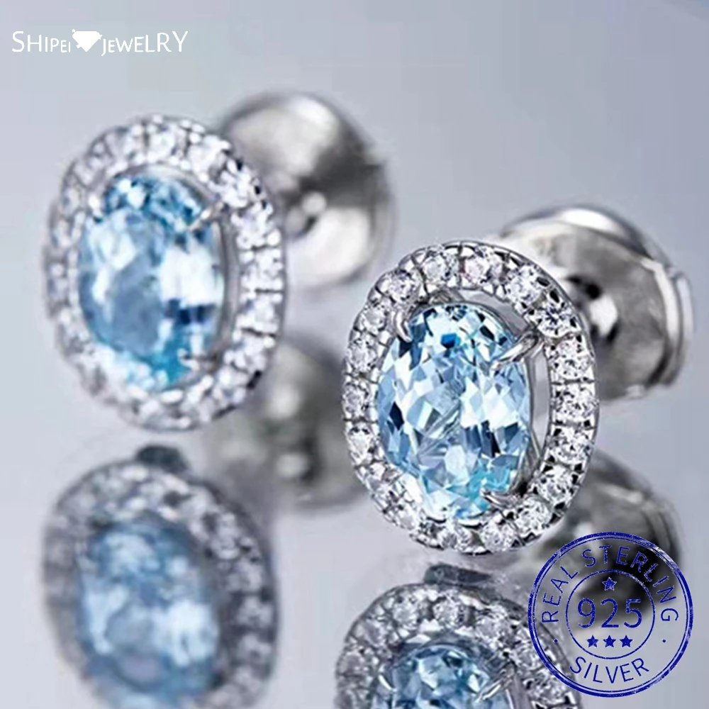 

Серьги-гвоздики из серебра 925 пробы, с натуральным муассанитом 1,2 карата