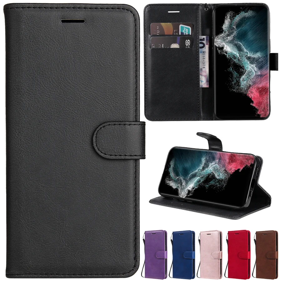 

Wallet Soft Silicone Leather Case For Samsung Galaxy S22 S21 S20 Plus Ultra FE S10 5G S10E S10 Lite S9 S8 Plus S7 S6 Edge + S5