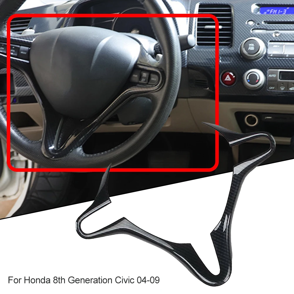 

Для Honda Civic 8 поколения 2006 2007 2008 2009 2010 2011, углеродное волокно, аксессуары для интерьера