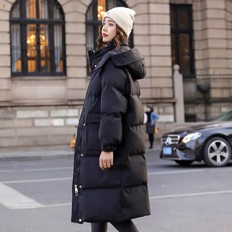 Piumino imbottito abbigliamento invernale da donna 2021 nuovo stile cappotto imbottito in cotone allentato coreano cappotto imbottito di media lunghezza