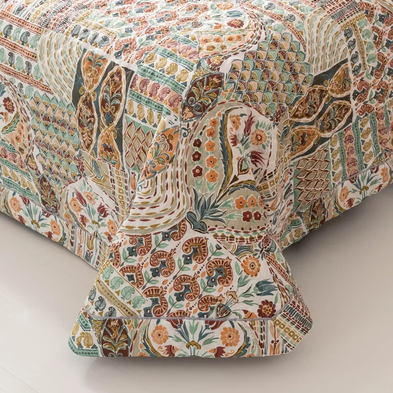 Высококачественное хлопковое покрывало Обложка для кровати в клетку покрывала и