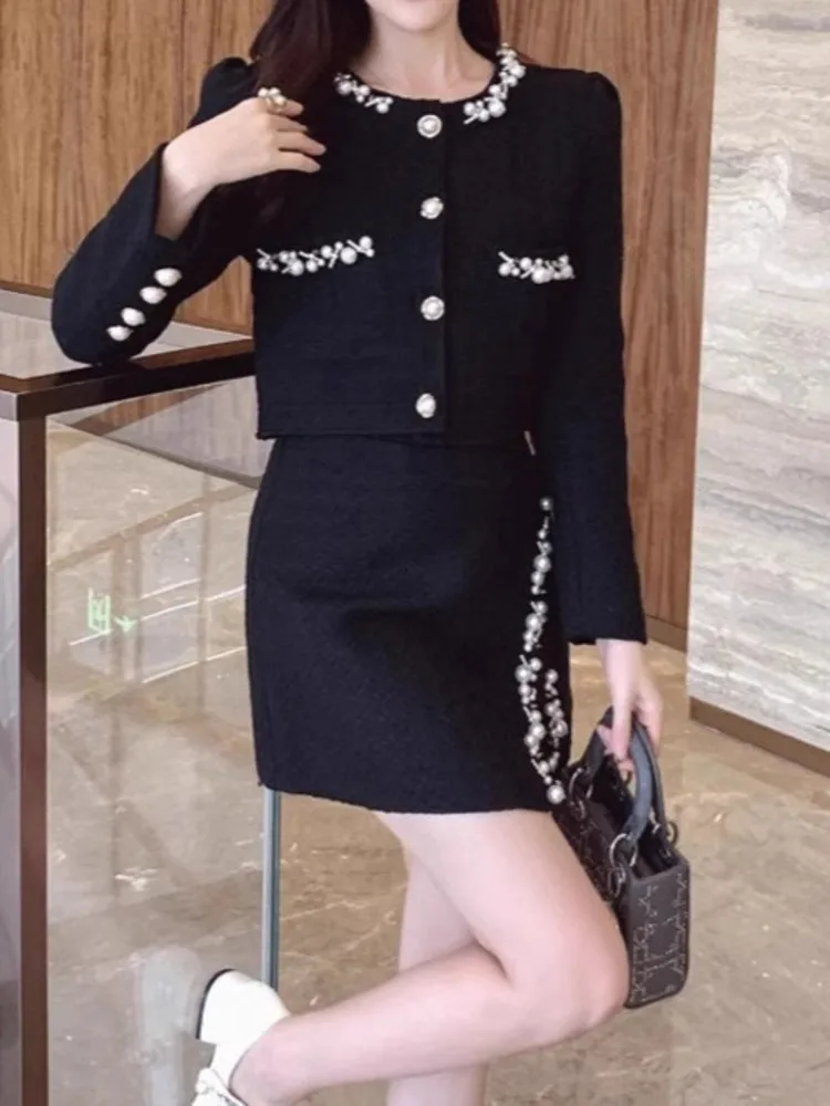 UCXQ модные женские комплекты в европейском стиле универсальная короткая куртка с