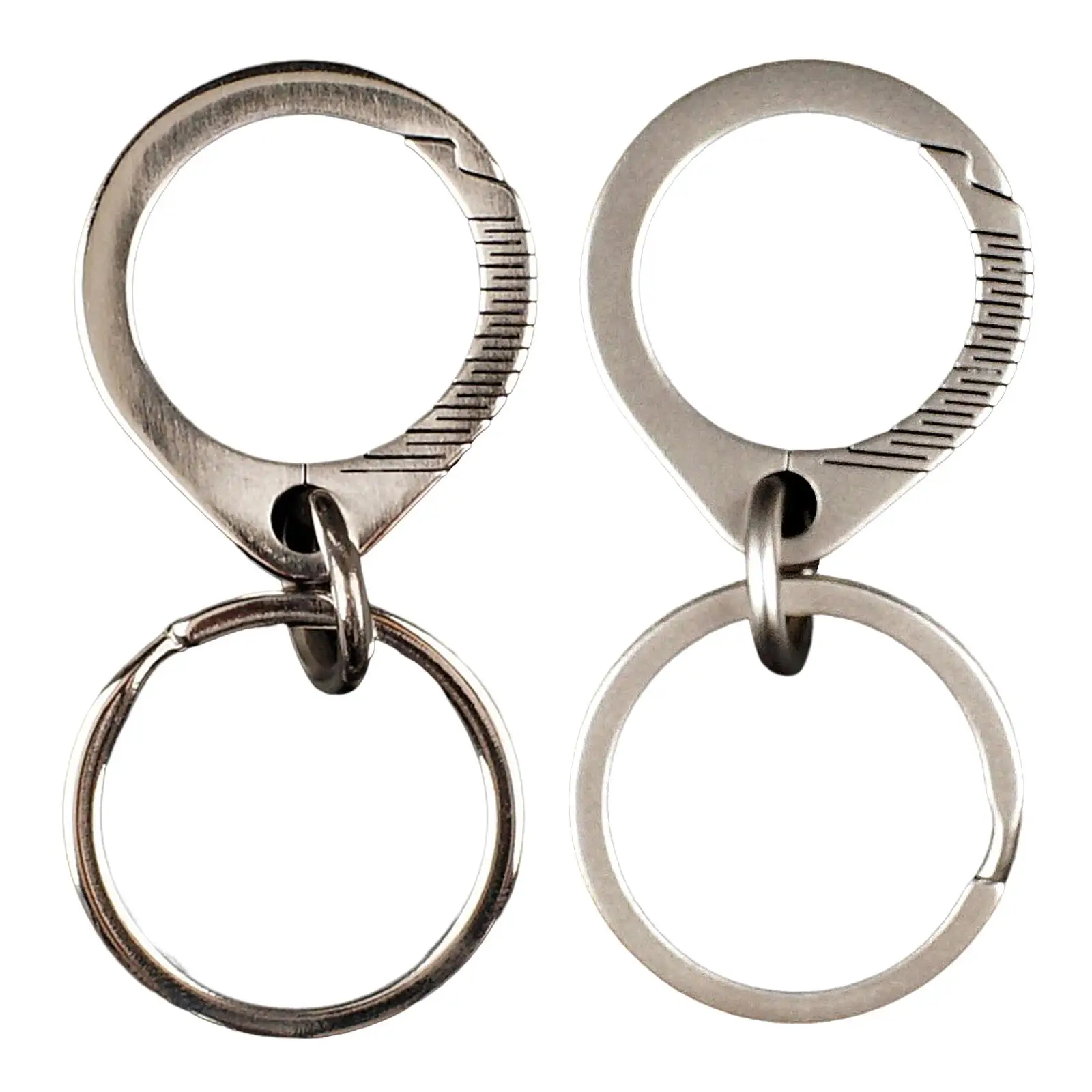 

Titanium Keychain Car Keyring Accessories Lightweight Holder Key Fob Pendant Silver for Office Decor Gift Birthday Home