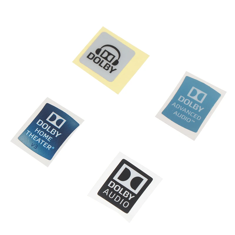 

Dolby Surround Sound Labels Laptop Stickers Desktop Decor DIY Stickers