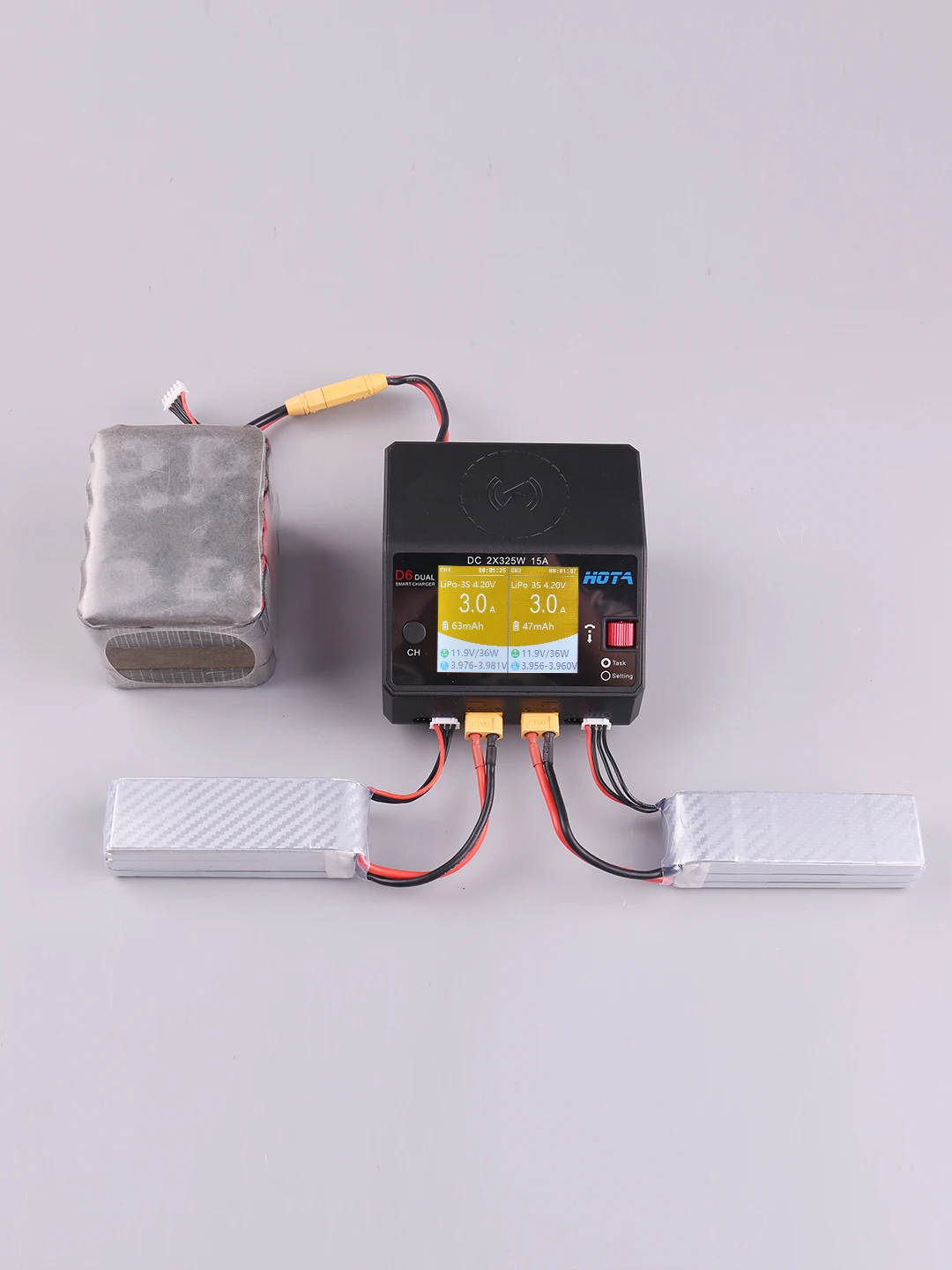 HOTA D6 DC650W 15A двойное умное зарядное устройство максимальный ток 1600 мА Встроенный