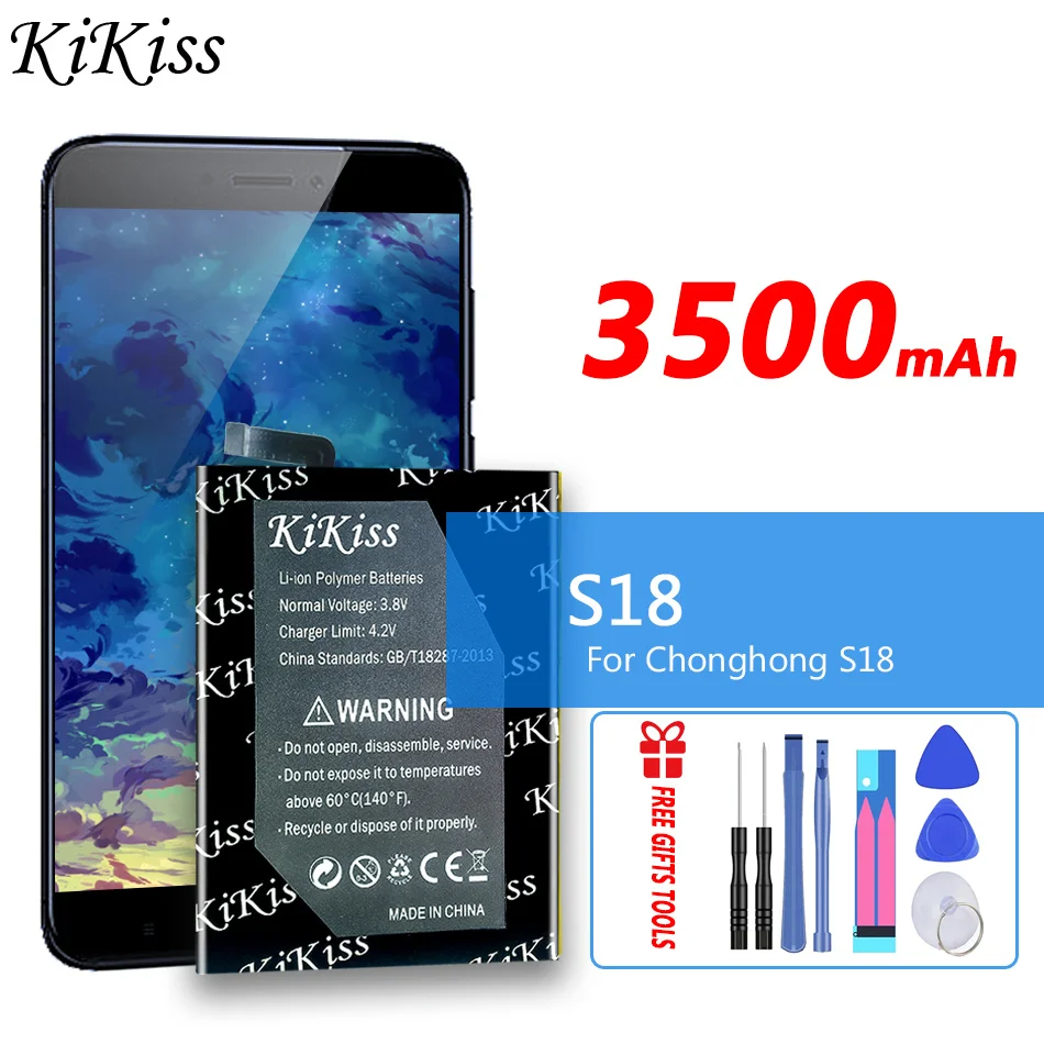 

3500mAh KiKiss аккумулятор S 18 для Chonghong S18 мобильный телефон