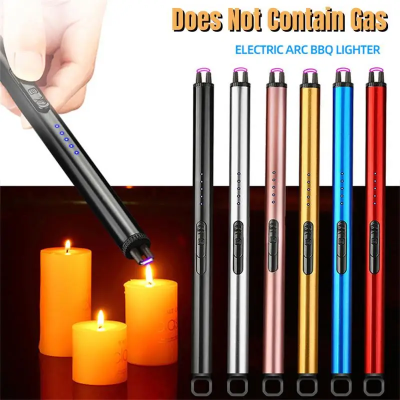 Электрическая дуговая Зажигалка для барбекю USB перезаряжаемые ветрозащитные