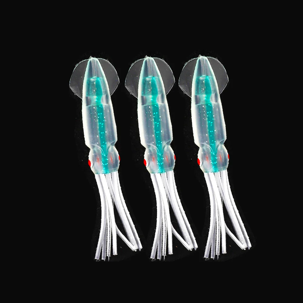 Мягкая рыболовная искусственная приманка 10 см 8 г цветная прозрачная