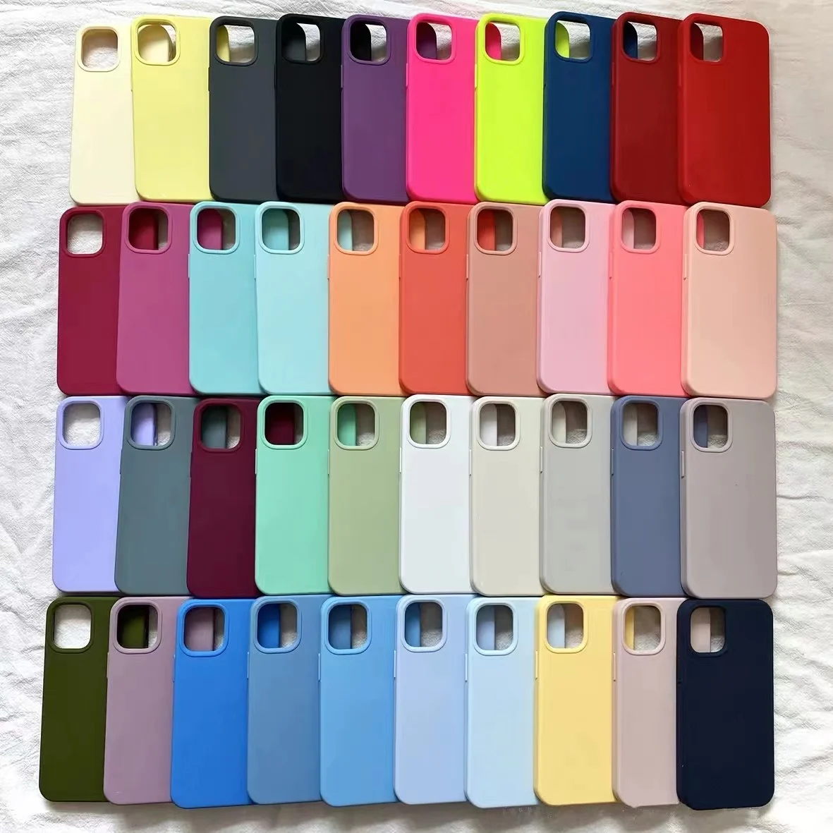 

Official Original Silicone Case For iPhone 14 13 12 Pro Max XS XR XS 7 8 Plus Case For iPhone 11 12 mini Pro Max Case Full Cover