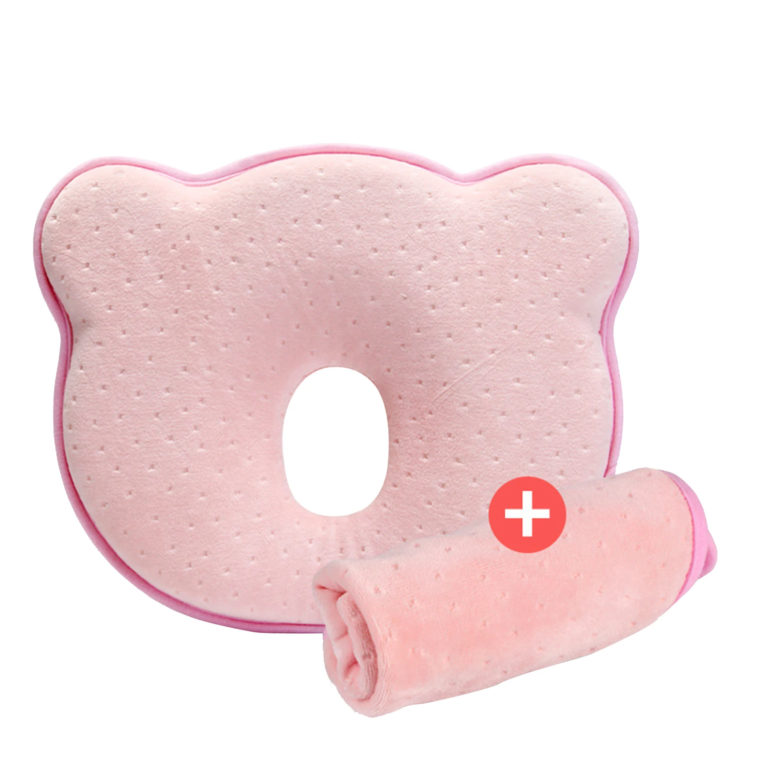 

Baby Pillows For Newborns Breathable Pillows With Cotton Pillowcase Memory Foam Scientific Grooved Pillow For Toddlers