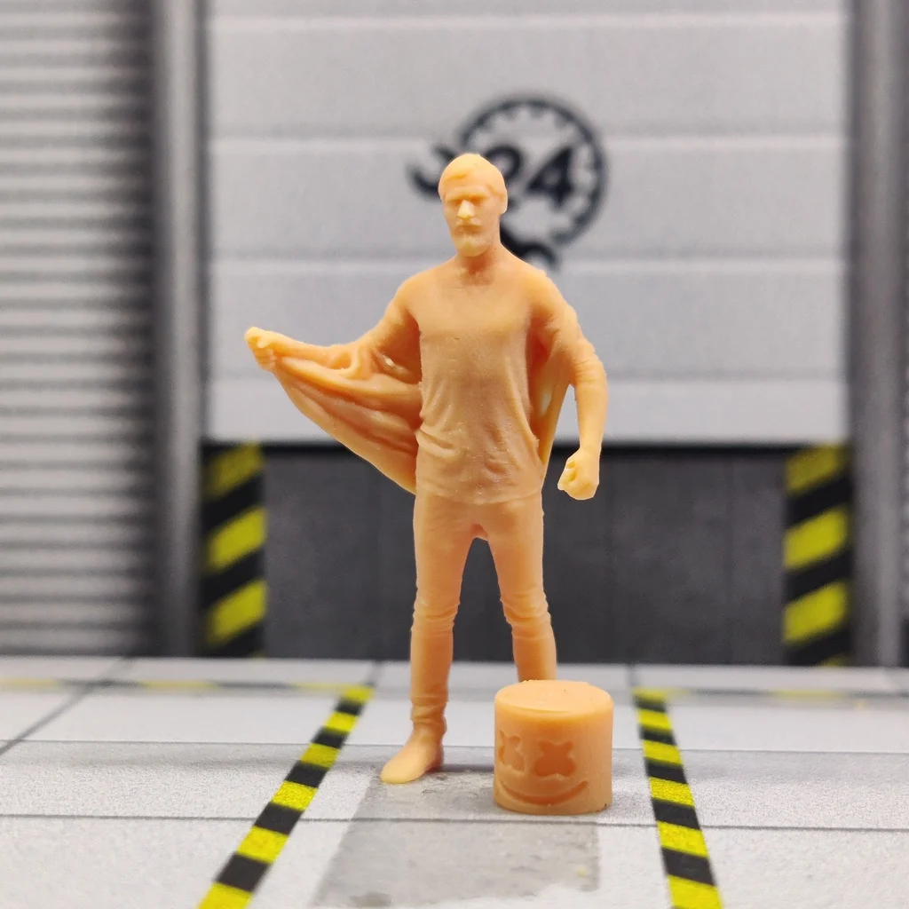 

Модель в масштабе 1/64, 1/43, резиновая мужская повязка на голову, натягивающая белье, нецветная миниатюрная диорама, Расписанная вручную S626