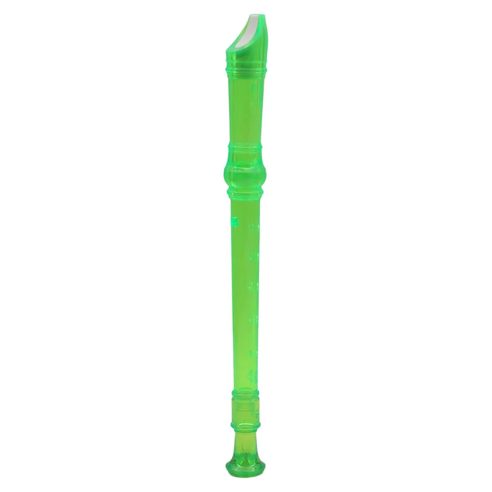 

8 Hole ABS Transparent Soprano Descant Recorder Flute Music Playing Wind Instruments (Green) Musical climber