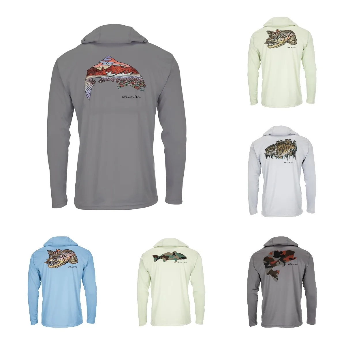 

Hoodies Fish Jersey Fitness Tops Wear UPF50+ Men Fishing Shirts Long Sleeve Pescaria Camisa De Pesca UV Protect Hood T-Shirts