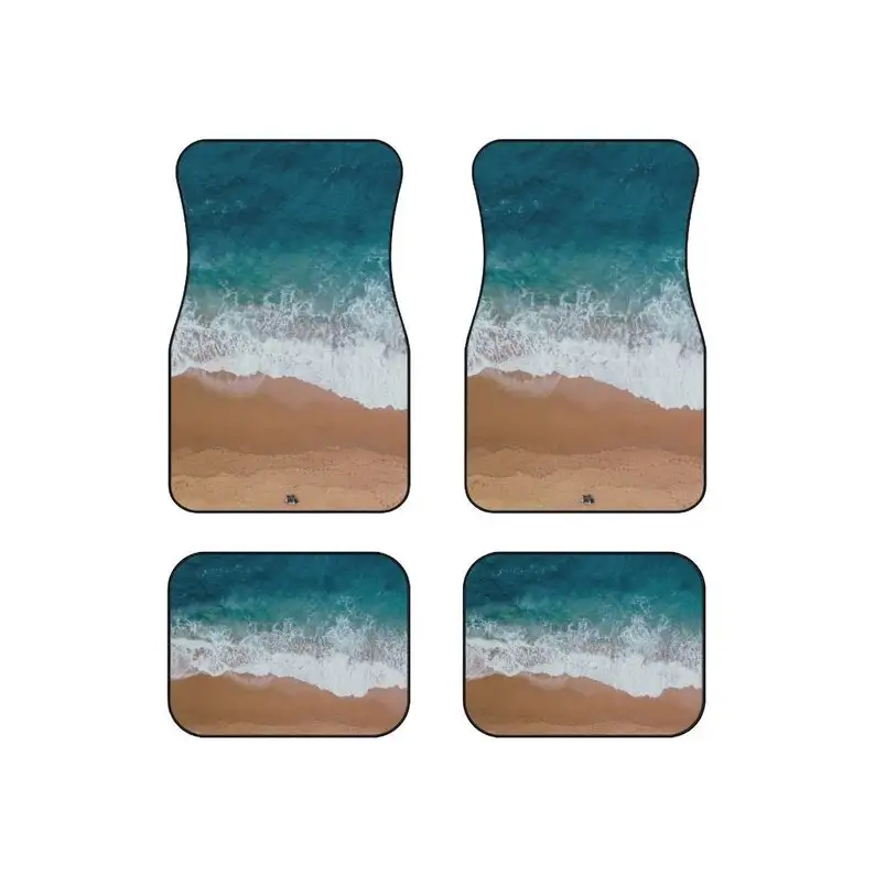 

Beach Floor Mats, Hippie Car Decor, 70s Car Floor Mat, Boho Car Mat Accessories, Cottagecore Car mat, Bohemian Sand Vehicle Mat