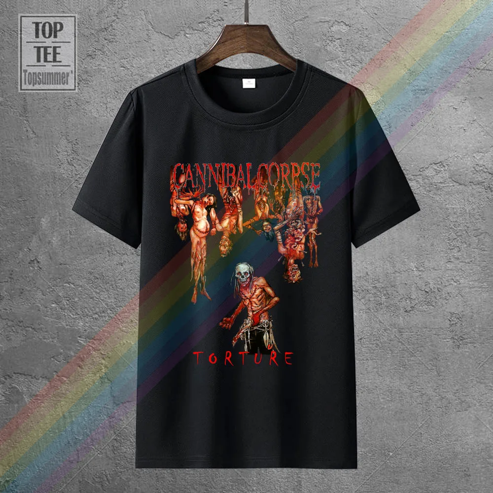 

Cannibal Corpse Torture V1 T-Shirt Black Death Metal Sizes S-3Xl T Shirt O-Neck Fashion Casual High Quality Print T Shirt 2018