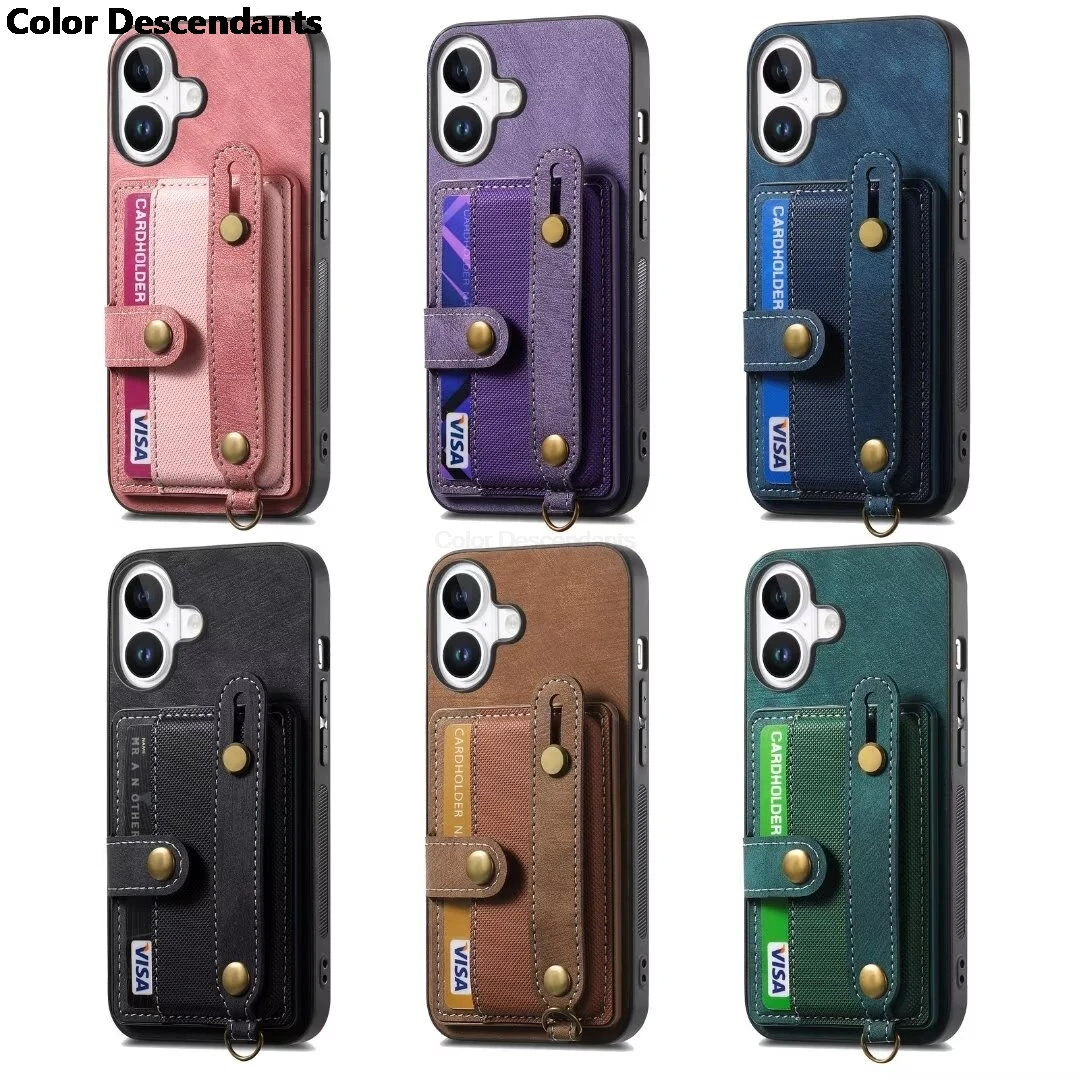 Кожаный чехол с ремешком на палец для Redmi K70 Pro K70E K60 Ultra K50 K40 K40S Роскошный держатель