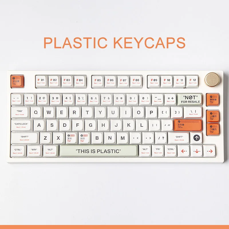 147 Key PBT Keycap DYE-SUB MDA Profile Personalized Minimalist White Plastic Theme Keycap For Mechanical Keyboard