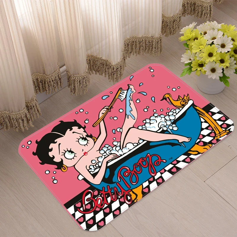 

Bath Mat for Hallway Bettys B-oops Non Slip Carpet Absorbent Bathroom Rug Doormats Doormat Entrance Door Living Room Rugs Kawaii