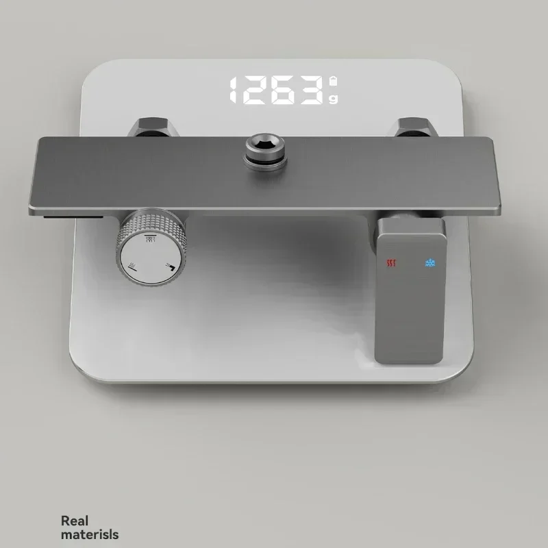 Серый тип ручки трехсторонняя душевая система с выходом воды настенный