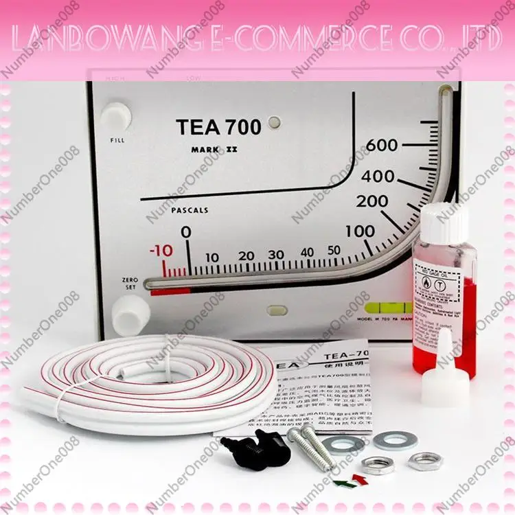Фото Манометр дифференциального давления TEA700 (красный) для воздуха, высокого и низкого давления, для вентиляции птичников и очистных помещений №3