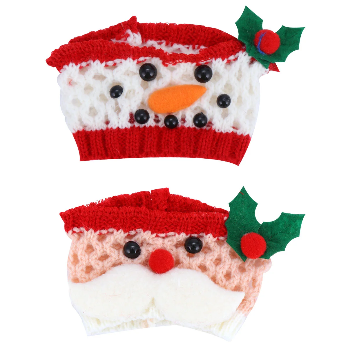 

2 Glass Covers Goblet Sleeves for Home Party Christmas