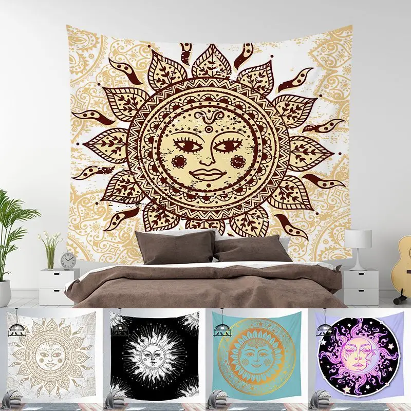 

Tarot Tapestry Iaesthetic Room Dorm Decor Wall Macrame Tapisserie Mural Hanging Witchcraft Home Decoracion Abstract Psychedelic