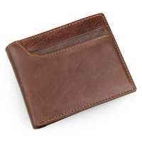 rfid leather short wallet real cowskin coin purse of man male card wallet slim purse portable leather wallet wholesale