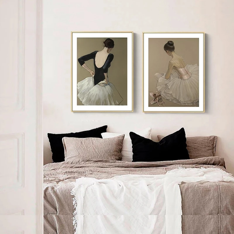 Винтажный постер для балета и девушки в европейском стиле художественные принты
