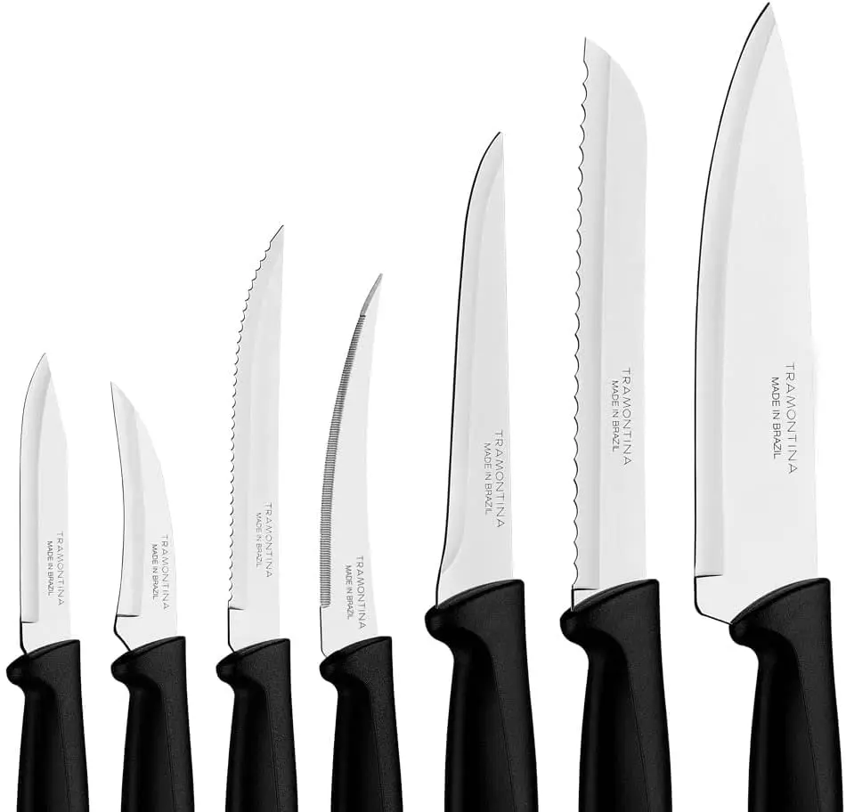 

Knife Set Stainless Steel Blades Full 7Pc, Model 23498066, Color INDEFINITE COLOR Cooking Set Boning Bread Meat Handle Kitchen K