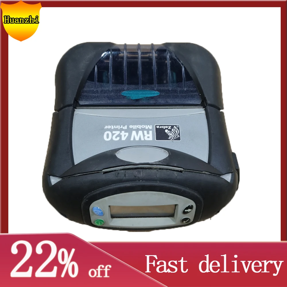 

Hight quality Original Used Bluetooth 4 Inchs Thermal Label ZQ521 ZQ-521 RW420 RW-420 Mobile Printer Without Battery