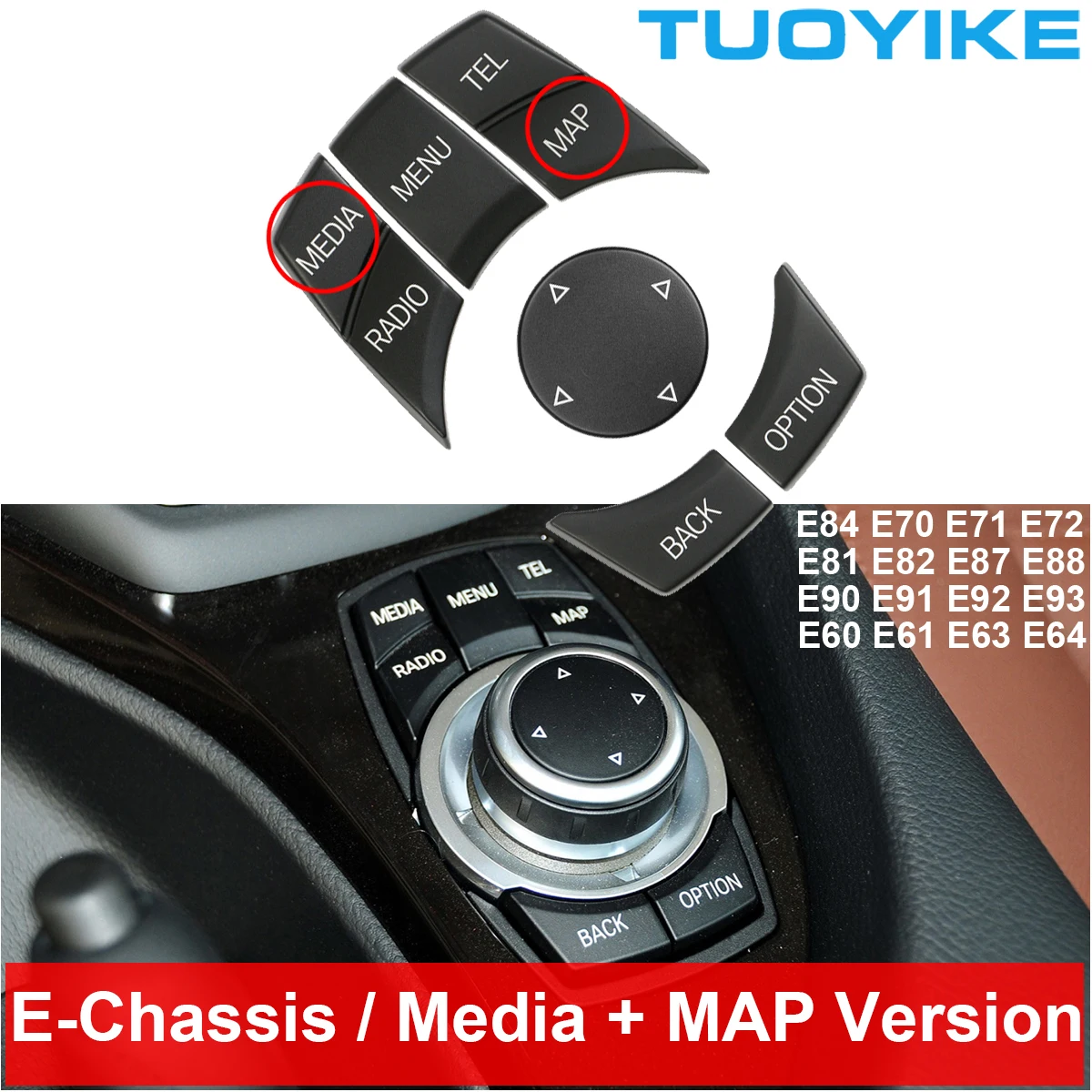 

Внутренняя консоль автомобиля CIC i-Drive, мультимедийная кнопка управления для BMW 1 3 5 серии X1 E84 X5 X6 E70 E71 E81 E82 E90 E91 E92 E60 E61