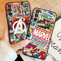 marvel comics logo phone cases for xiaomi redmi 9at 9 9t 9a 9c redmi note 9 9 pro 9s 9 pro 5g coque soft tpu funda back cover