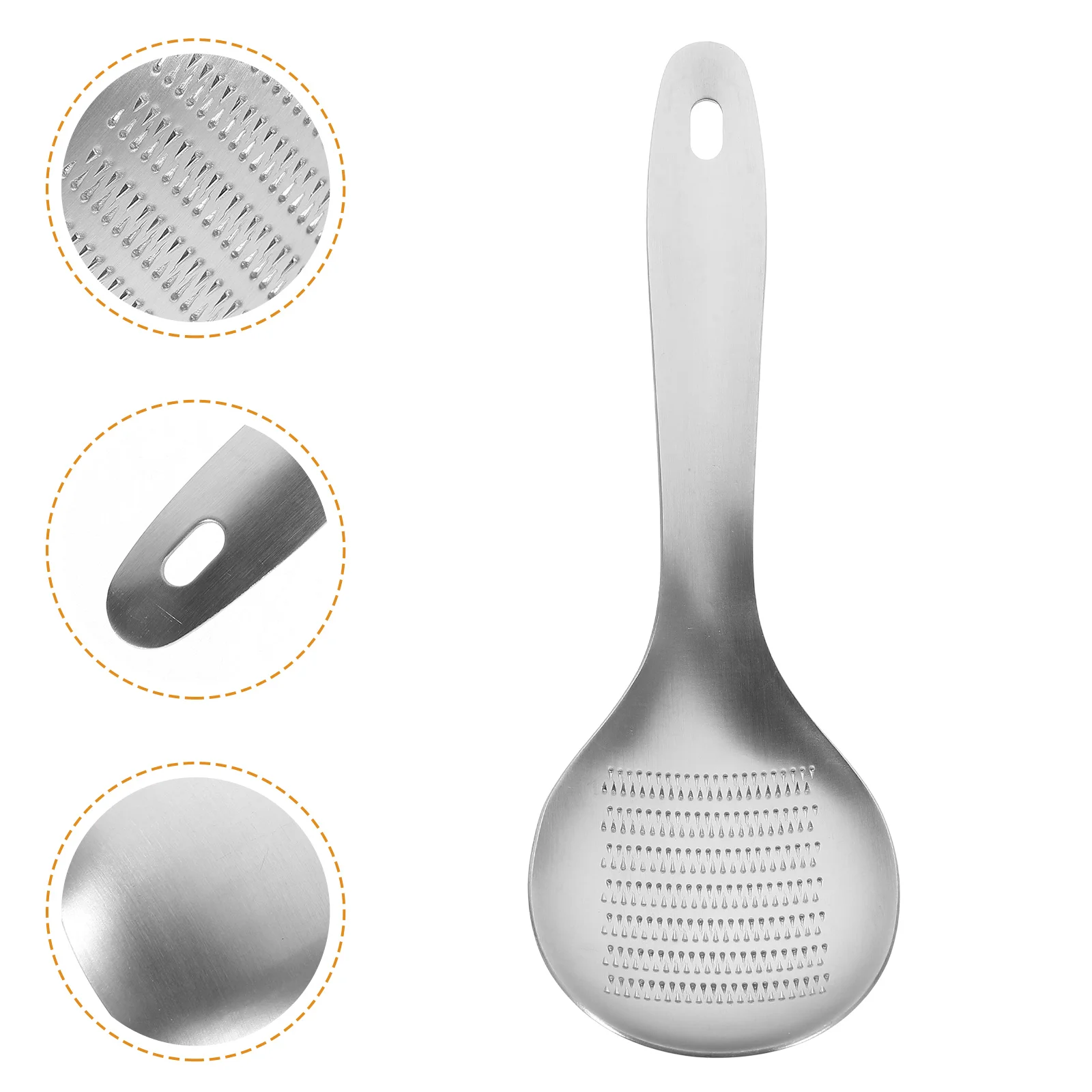 

Garlic Grater Ginger Grinder Crusher Spoon Press Stainless Steel Mincer Tool Kitchen Cheese Squeezer Vegetable Fruit Rocker