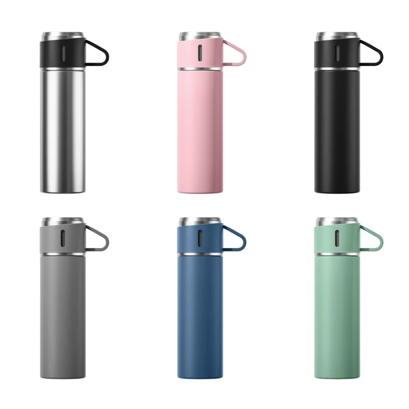 Vacuum Insulated Water Bottle Portable Thermos Hot Cold Drinks for Travel Hiking