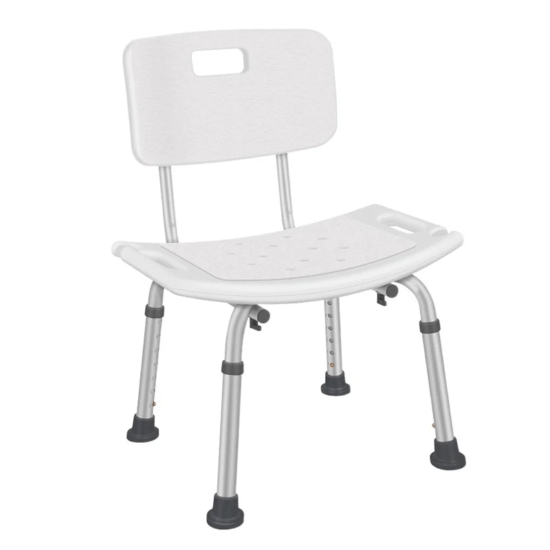 

Adjustable Elderly bathroom seat anti-skid bath with backrest chairs for elderly squat toilet stool for shower special chair