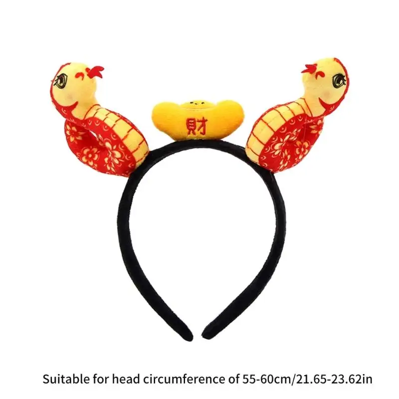 Детские повязки на голову в виде змеи для китайского Нового года головные уборы