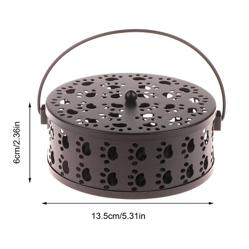 Портативный поддон для противомоскитной спирали с крышкой и ручкой домашний