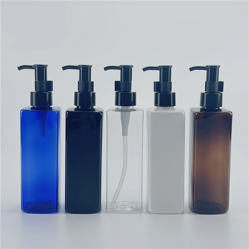

BEAUTY MISSION 250ML X 25 Empty Makeup Remover Containers Cleansing Oil Pressure Pump Bottle Massage Oil Plastic Packing Bottles