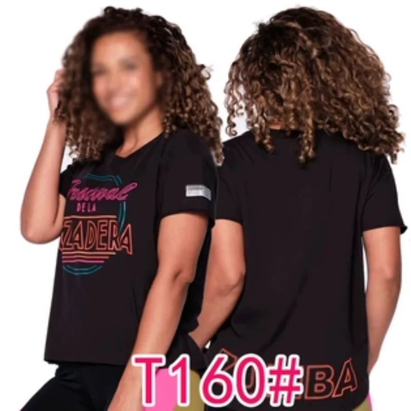 

ZWZ Fitness Dance Gymnastics Sports Short Sleeve Loose T-Shirt Short Men's and Women's T-Shirt T160