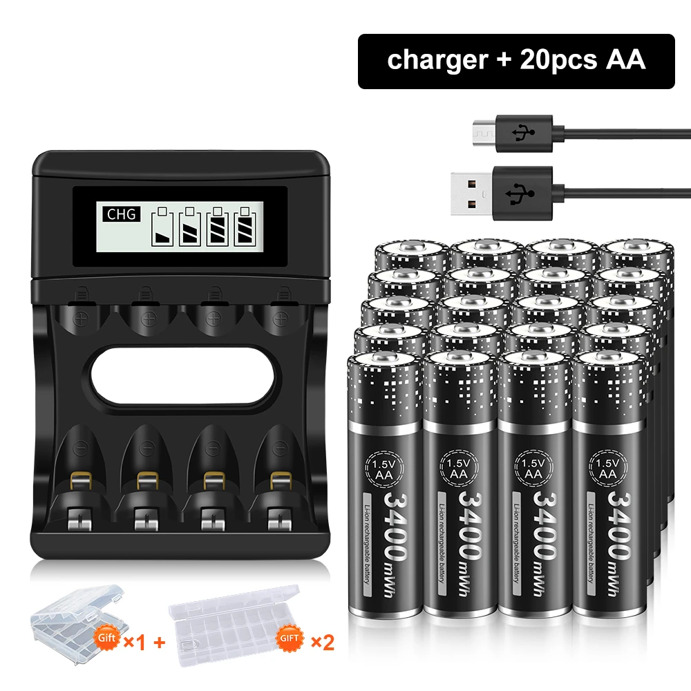 

PALO 1,5 V AA литий-ионный аккумулятор 1,5 v AA Аккумуляторная батарея AA 1,5 V литий-ионная батарея и 1,5 V литиевая батарея зарядное устройство